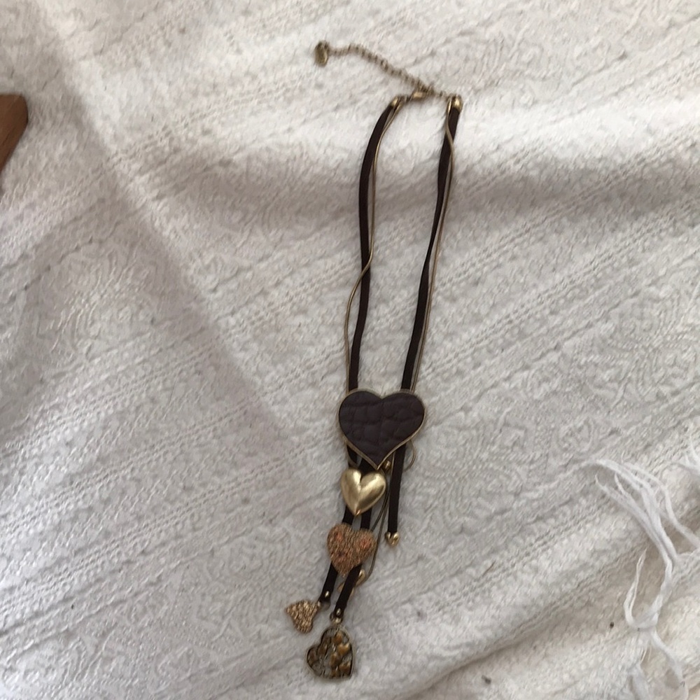 Trailing hearts necklace